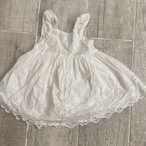 Baby Gap, white eyelet dress, size 18-24 months.